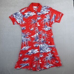 Lacoste Dress Pique Short Sleeve Mini Womens Size 34 Print Pockets Stretch